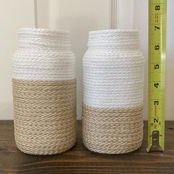 Neutral Rope Vase Set - Picture 3 of 3